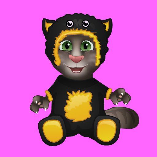 Baby Talking Tom Bathing